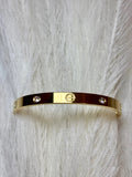 BRACELET JONC CLASSY GOLD Haslyn jewelry